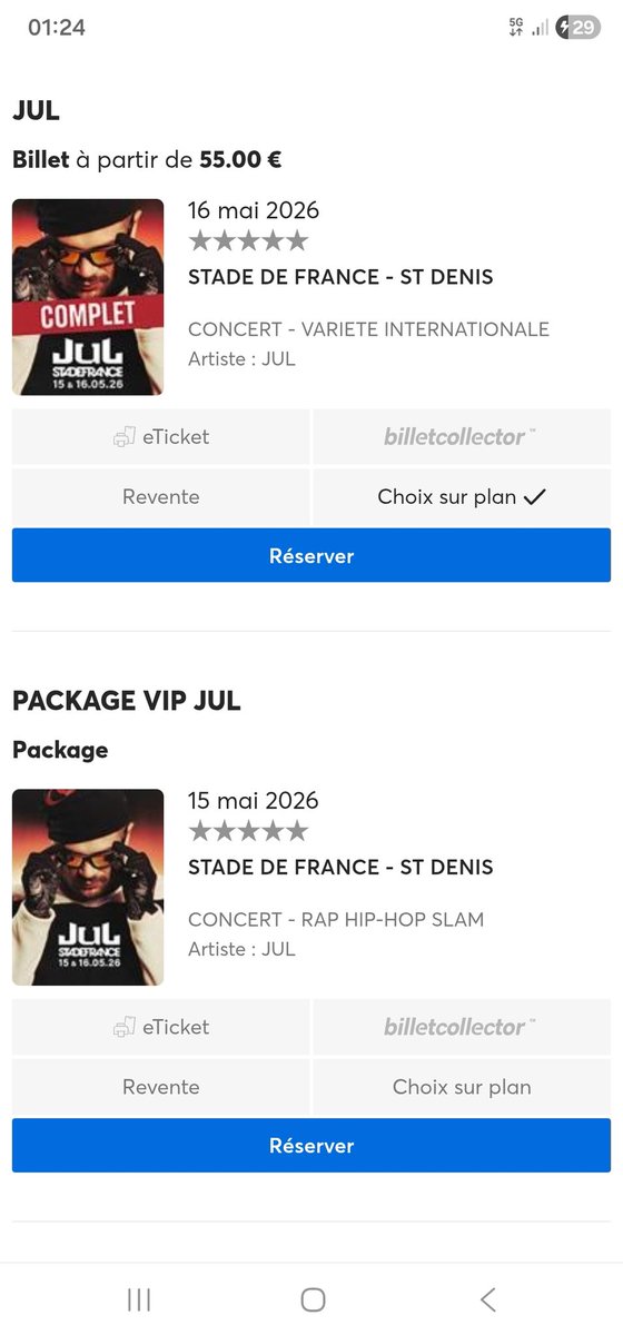 J’avais une question pr la pré-vente : une fois la file d’attente terminée, on devra choisir un onglet ?(ex avc jul voir photo). Si on choisit VIP mais qu’il n’y a + de places et qu’on sort pr aller en place normales(cat 1, fosse…), est-ce qu’on doit refaire la file d’attente ?