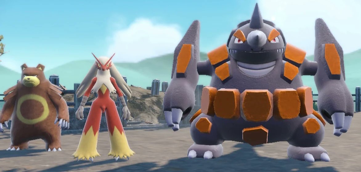 Blaziken, Ursaring, &amp; Rhyperior :3

#Pokemon #PokemonScarletViolet #Blaziken #Ursaring #Rhyperior