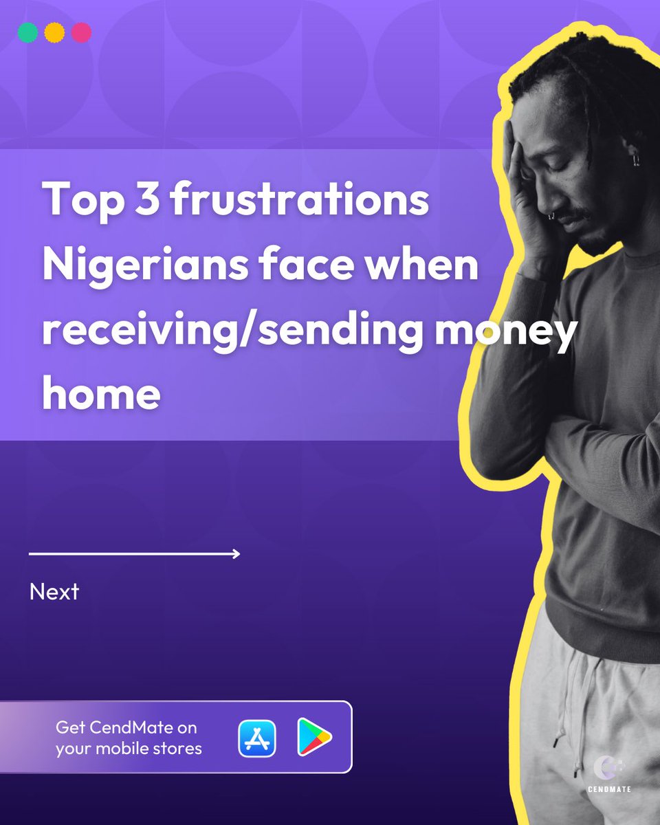 cendmate's tweet photo. Top 3 frustrations Nigerians face when receiving/sending money home https://t.co/FtKUoSf5bf