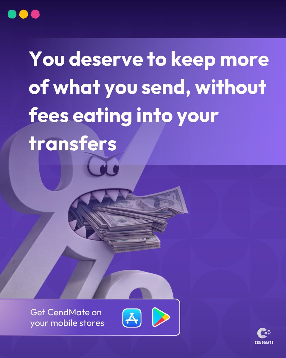 cendmate's tweet photo. You deserve to keep more of what you send, without fees eating into your transfer https://t.co/2PrqMGVZdR