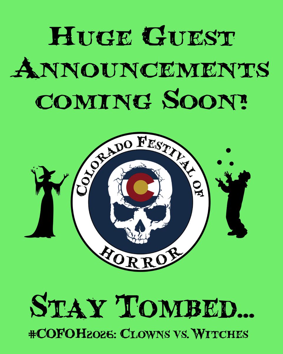 Colorado Festival of Horror: Clowns vs. Witches tweet media