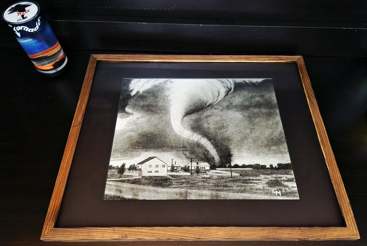 ColdCoreCowboy's tweet image. "Tracy" is now properly framed &amp;amp; on full display at CCHQ.

Everyone needs at least one of @GregMcwx's masterpieces!