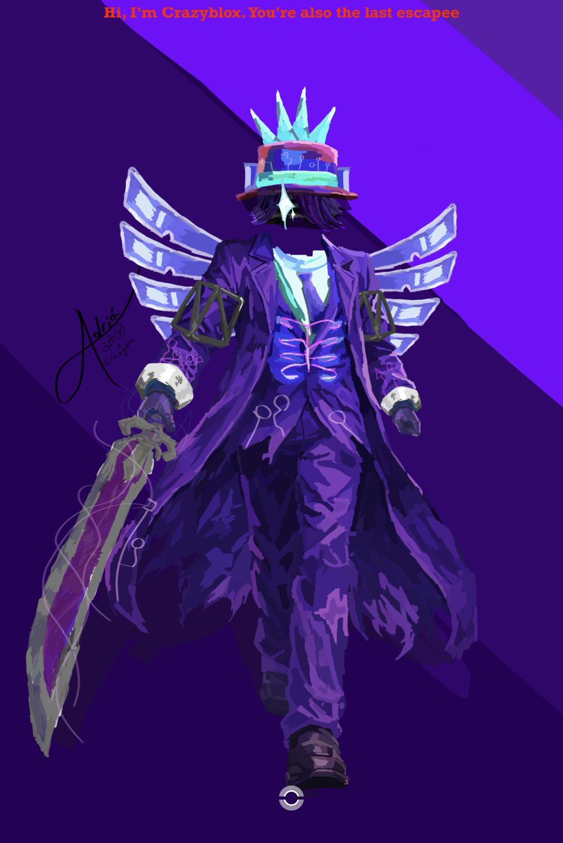 s4nalt's tweet photo. This is the second wave of fan art which is inspired in the forsaken Crazyblox

 #fe2 #forsakenroblox #forsakenroblox #forsakenfanart #floodescape2 #crazyblox https://t.co/pR0KCNjAQm