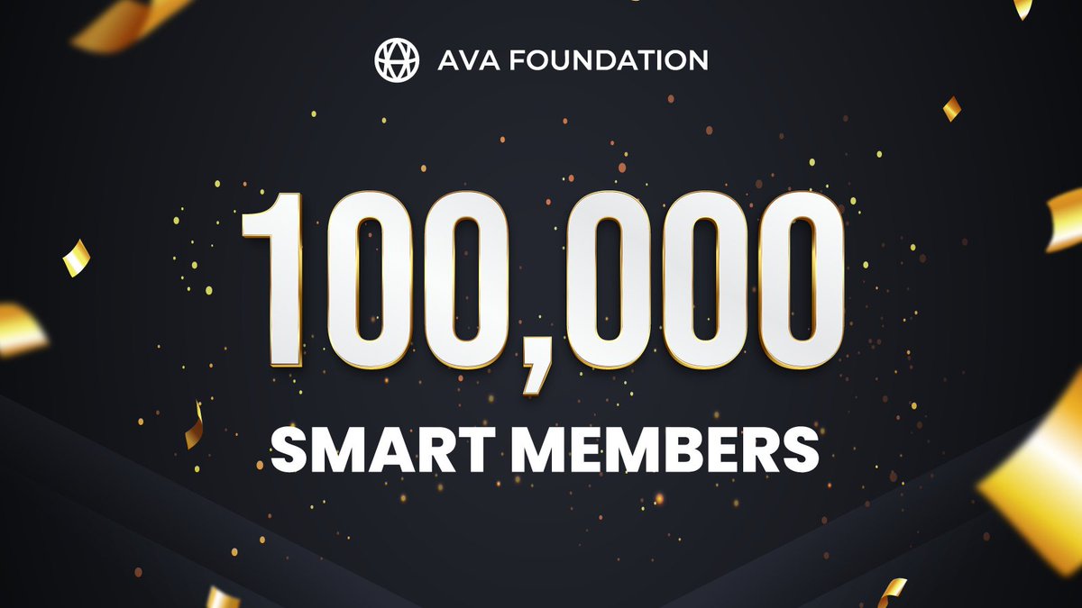 Celebrating 100,000 Smart Members! 🎊

The $AVA Smart Program began back in 2018 with one mission: to reward crypto travellers ✈️

Since then, we've distributed $15M+ in rewards, discounts, bonuses &amp; prizes 🎁

To all our members: thank you for making us part of your travels 🥂