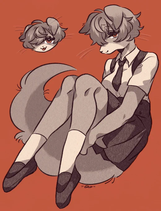 犬の女の子 #獣人 #イラスト #illustration
