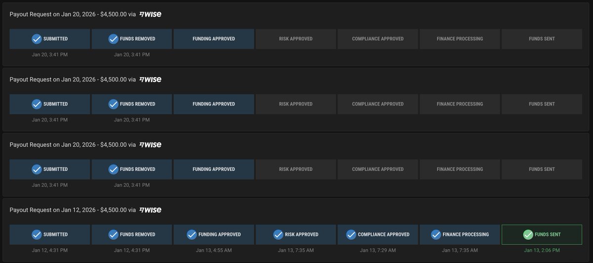 Mrwolf's tweet image. 2026 Payout Thread 🧵
+$13500 from @Topstep , will be requesting 4500 from another 4th account tommorow. 

This is 5th payout from these accounts, 28 days 🔥 winning streak continues and DLL is in place to make sure i don't fuck them whenever red day come. 

MTD : $80900
YTD :…