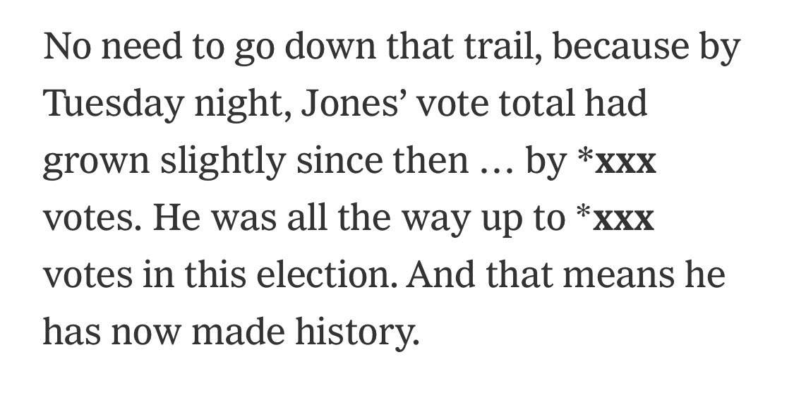 IsraelsonLarry's tweet photo. This will likely be fixed any moment, but I imagine @jaysonst (Stark) is pretty peeved that @TheAthletic editors published his unfinished Hall of Fame recap chock full of bold-type notes regarding pending vote totals that still needed to be incorporated in the article. 🤦🏼‍♂️ https://t.co/ZPWsqwpPEc