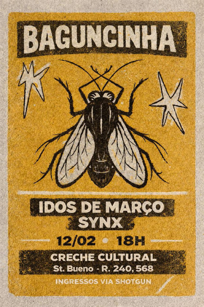 abrindo nossa turnê de carnaval, dia 12/02 a gente se vê junto com os queridos da <a href="/bandasynx/">synx</a> 

ingressos: shotgun.live/pt-br/events/b…