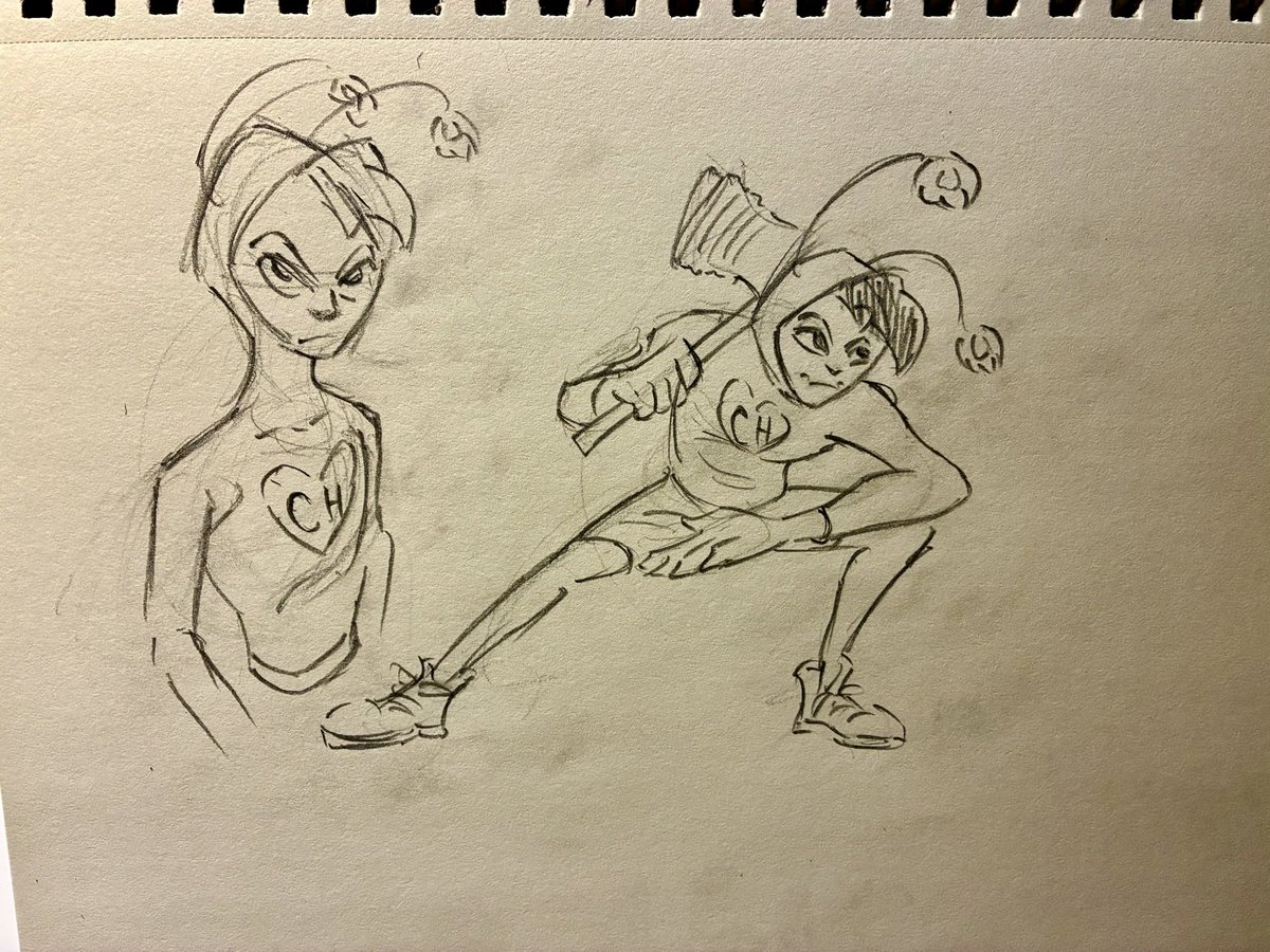 SoyDower's tweet image. Estaba viendo la serie nueva del Chapulín con unos amigos e hice estos bocetos mientras. 🌱