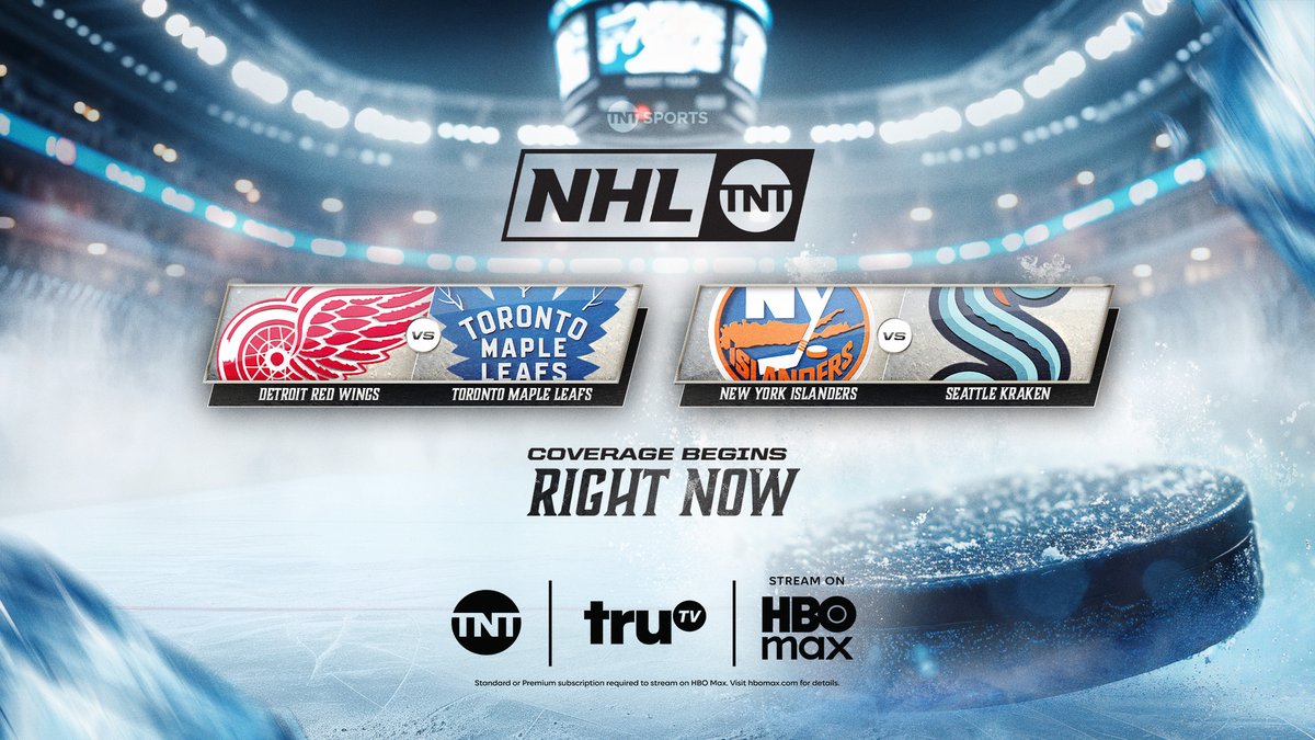 truTV's tweet image. Our truTV NHL double header is here and things are heating up from the get-go! 
Join us for all the action here: 👉trutv.com/watchtrutv👈

@NHL #NHL #truTV #TNTSports