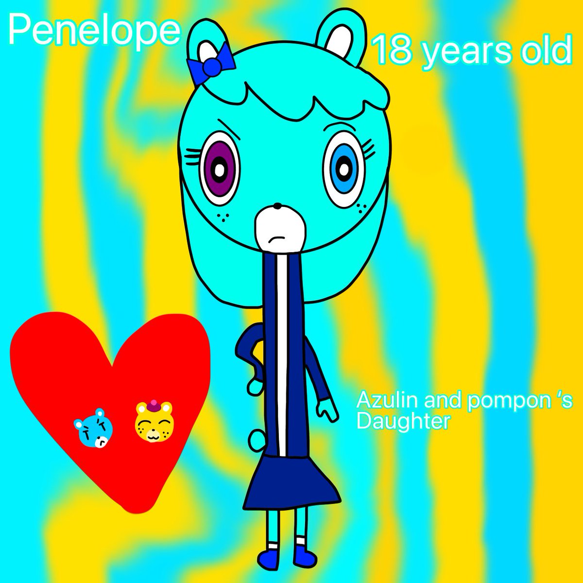 OliviaGamimg's tweet photo. Penelope tiene ahora 18 años #Azulinxpompon #bluewool #Unicornwars #Fanchild https://t.co/9CSMLsmsdf