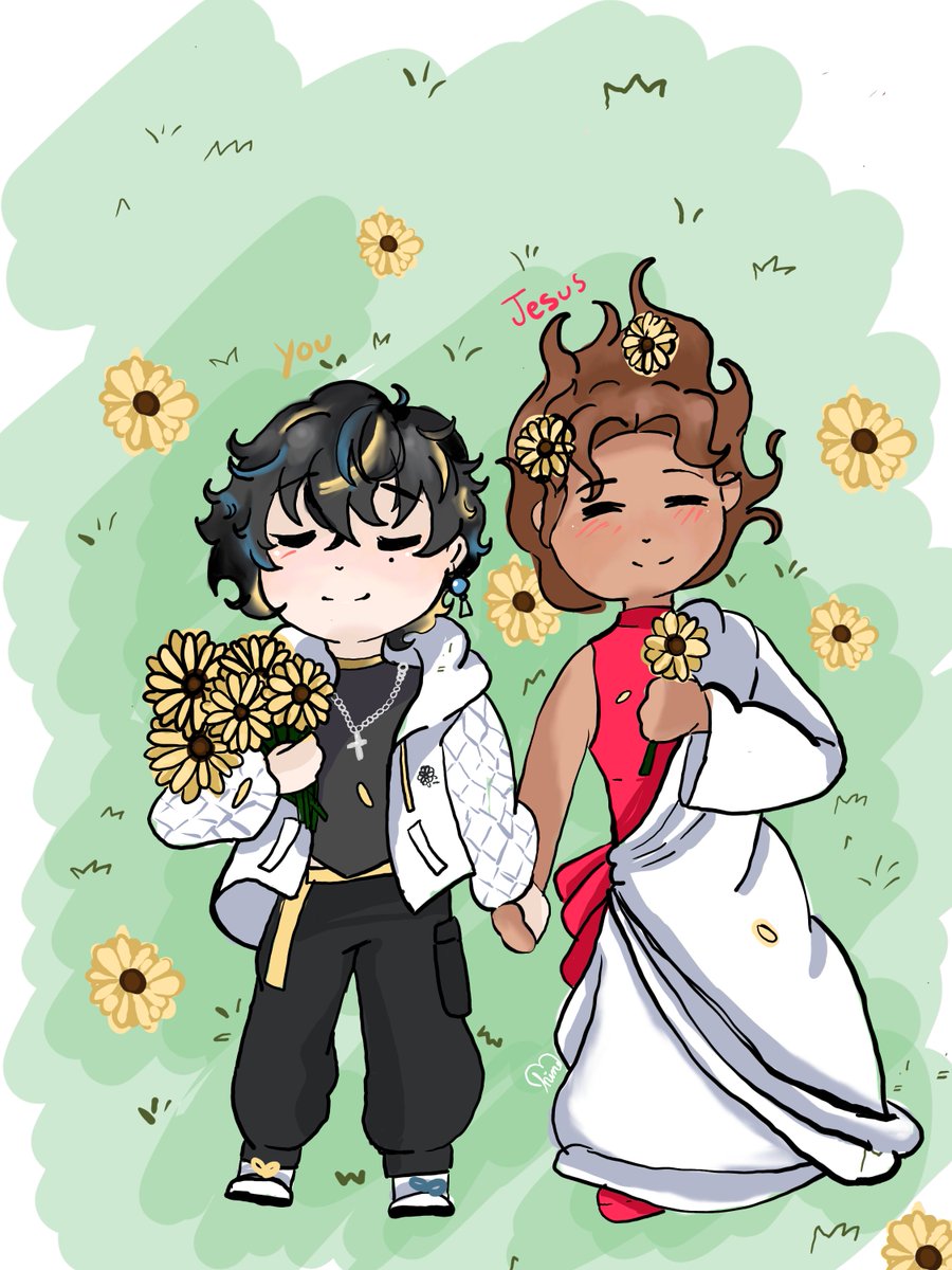 Thank you for drawing me with Jesus!
#darupoillust