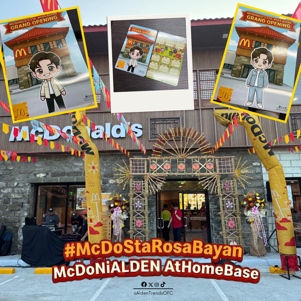 McDonald's Sta. Rosa Bayan GRAND OPENING TOTAL TAKEOVER COMPLETE! 💪🏻💪🏻💪🏻

From the URL (online) to IRL (on-ground).
Dawn till Dusk.
OURS! 📣📣📣

Owner-Operator ALDEN and Team McDo Sta. Rosa Bayan, CONGRATULATIONS on a successful (from sunrise to sundown) GRAND OPENING! 👏🏻👏🏻👏🏻