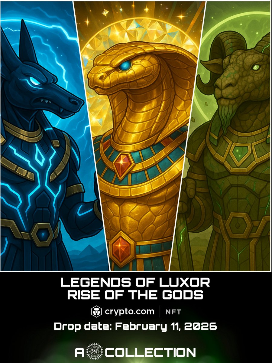 The Legends Universe continues to expand. Legends of Luxor: Rise of the  Gods is a new chapter within the existing Legends Universe. @NFT_GER_Sascha  Holder Utility: • Eligibility for future airdrops expanding the