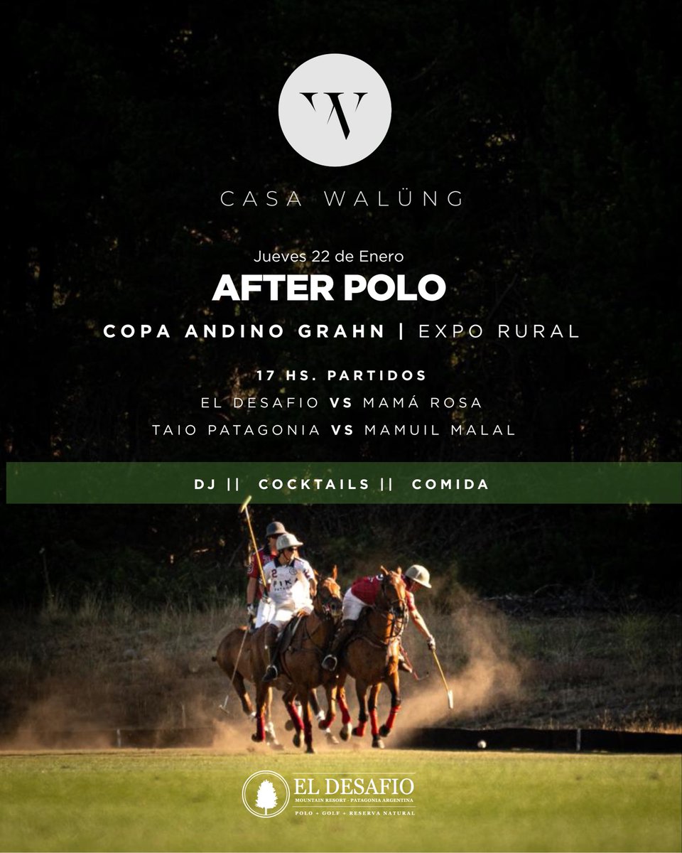Te esperamos en el Polo! // Everyone invited to the polo matches Thursday!