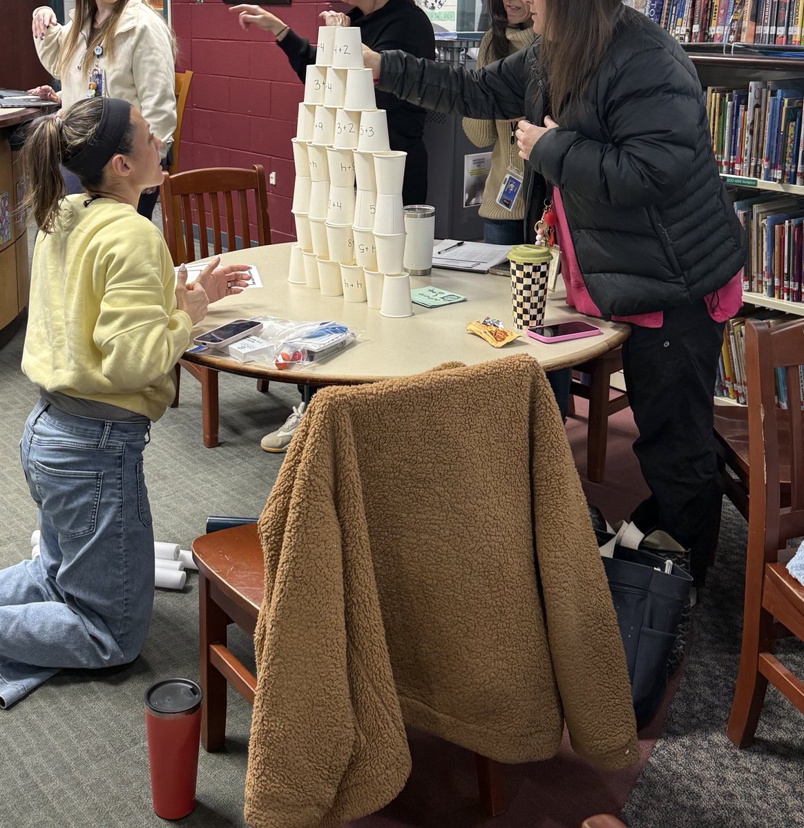 I had the opportunity to share some of the games I play in my classroom that the students really enjoy.  I’m thankful my awesome colleagues jumped right in and played. 🙂