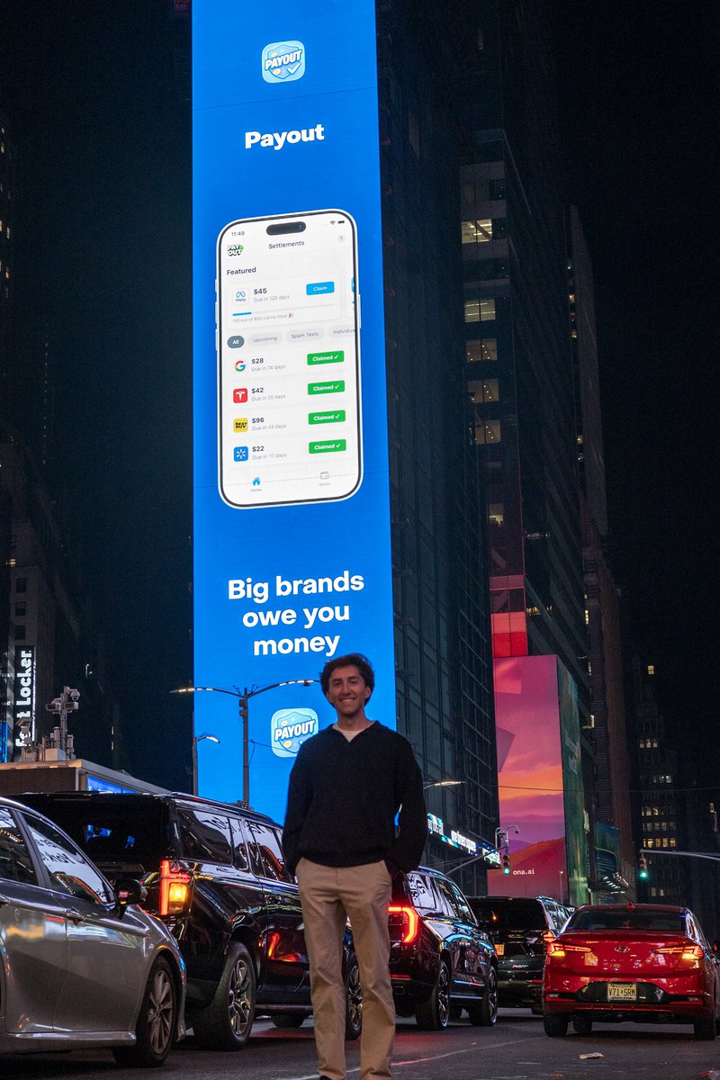 以前ニュースレターで紹介したコナー氏が「Payout」というアプリをローンチから6ヶ月で月10万ドル（約1500万 円）の収益まで成長させてしまった。以前紹介した時は月5万ドル（約750万 円）だったので、そこからたった2ヶ月で2倍以上にしてる。彼はまだ23歳の青年。エグい。