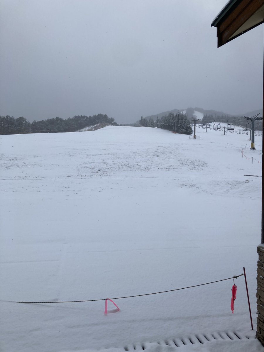 osaski's tweet photo. 2026/01/21 9:00現在　-4.2℃
先週の暖かさで、ゲレンデが草原化した
#大佐スキー場　です。
今朝より、降り始めました。
新雪3センチ〜5センチ
真面目にしんしんと音もなく降り続いて下さい。おねがいします🙇‍♀️🙇‍♂️🙇‍♂️

#お休みスキー場　#忘れないで
#広島と島根県境   #北広島町 #大佐 https://t.co/zpv1TkTvVg
