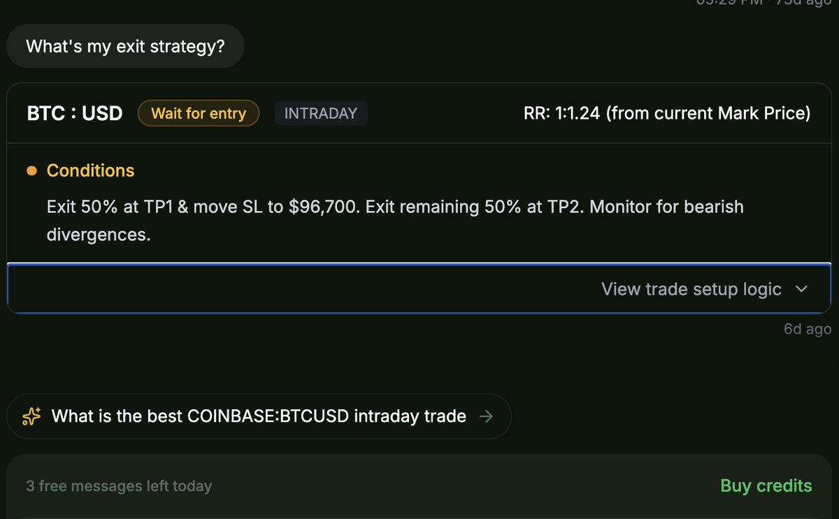 BrendanPlayford's tweet image. Nailed the Top

How I Caught the Bitcoin Run to $98K &amp;amp; Secured the Bag Before the Crash (w/ Gopher Trade Assistant)

Gopher Trade Assistant's detailed exit strategy was spot on

Entered $BTC around $90k and locked in profits near the top with a precise stop-loss plan just before…