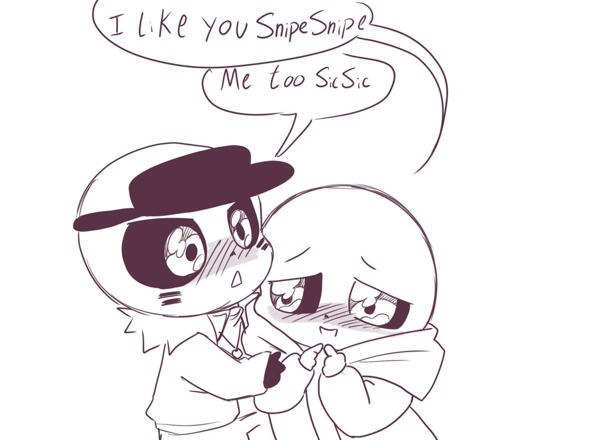 * Day 27 - well hi we’re back (lovely art drawn by <a href="/polybiiuss/">poly!! ⭐️</a>)
-
#snipersans #sourpuns #underhunt #utmv