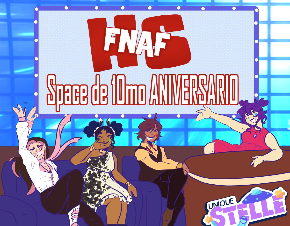 xAtsuki143's tweet photo. Hola comunidad de #FNAFHS ✨

Mañana los US haremos space como celebración del 10mo aniversario de la serie, en el que contaremos experiencias cringe relacionadas a fhs y más 

Invitados especiales:
@KalexBoiz
@UrranejoEnan 
@j4cks_Arts

Horarios y más información abajo👇👇 https://t.co/jLACRS14Mq