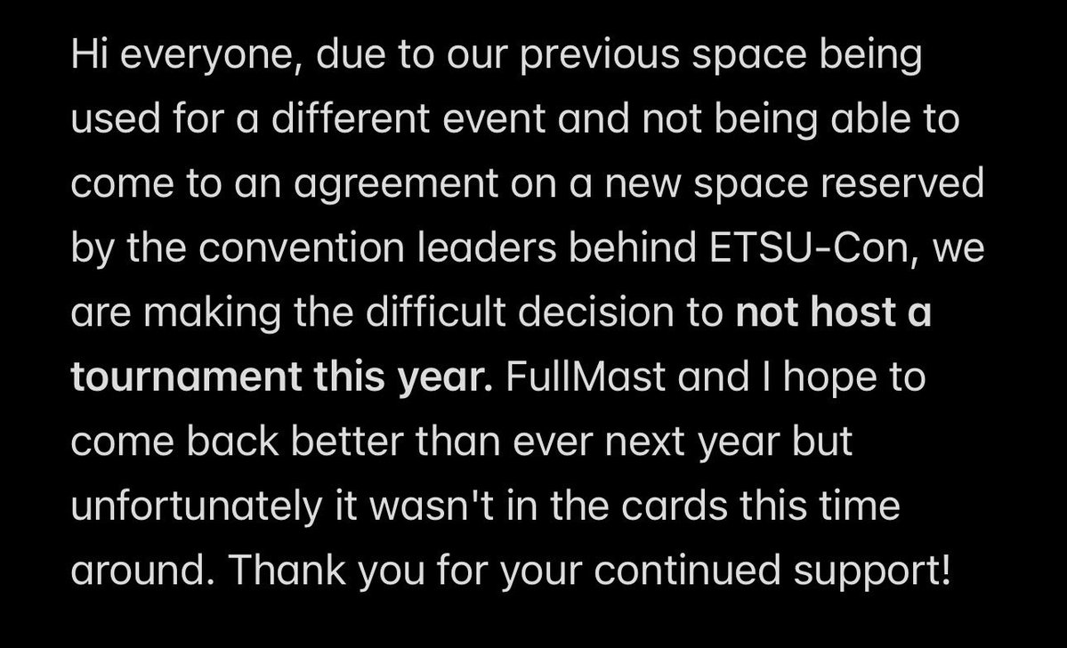 An update regarding ETSU-Con 2026: