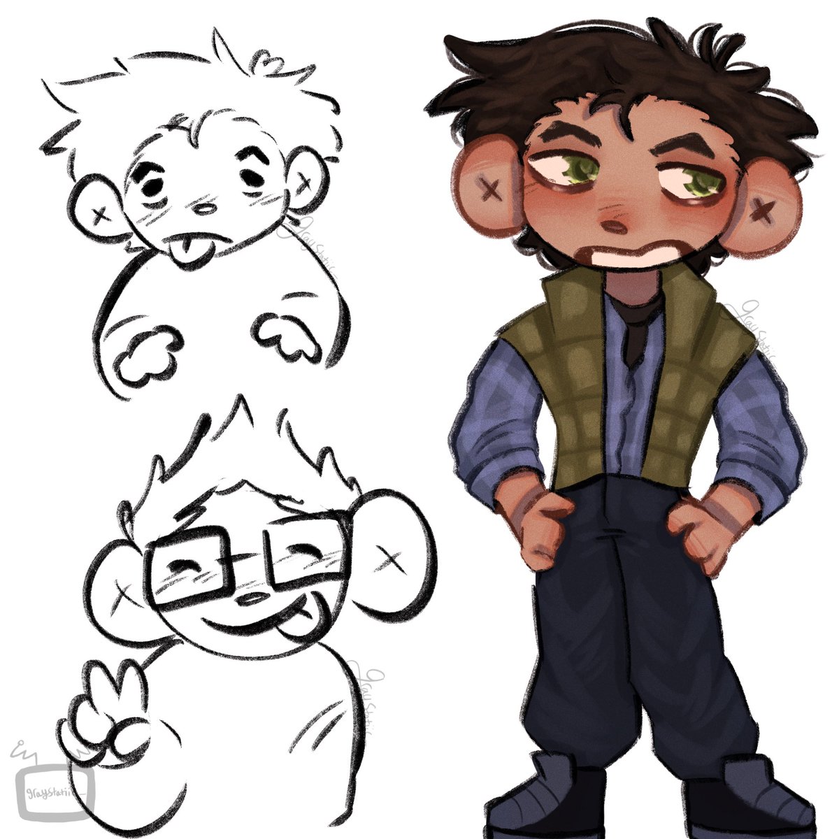 graystatiic_'s tweet photo. Style experimenting w my chibi style

[ #UntilDawn #untildawnfanart #climbingclass #joshwashington #chrishartley  #untildawnjosh #untildawnchris ] https://t.co/xKXTQhqFca