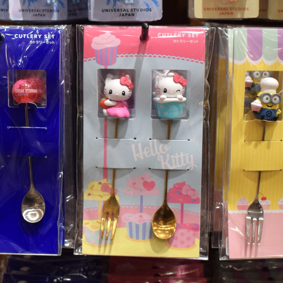 グッズ情報！ ミニオン、スヌーピー、ハローキティのカトラリーセット