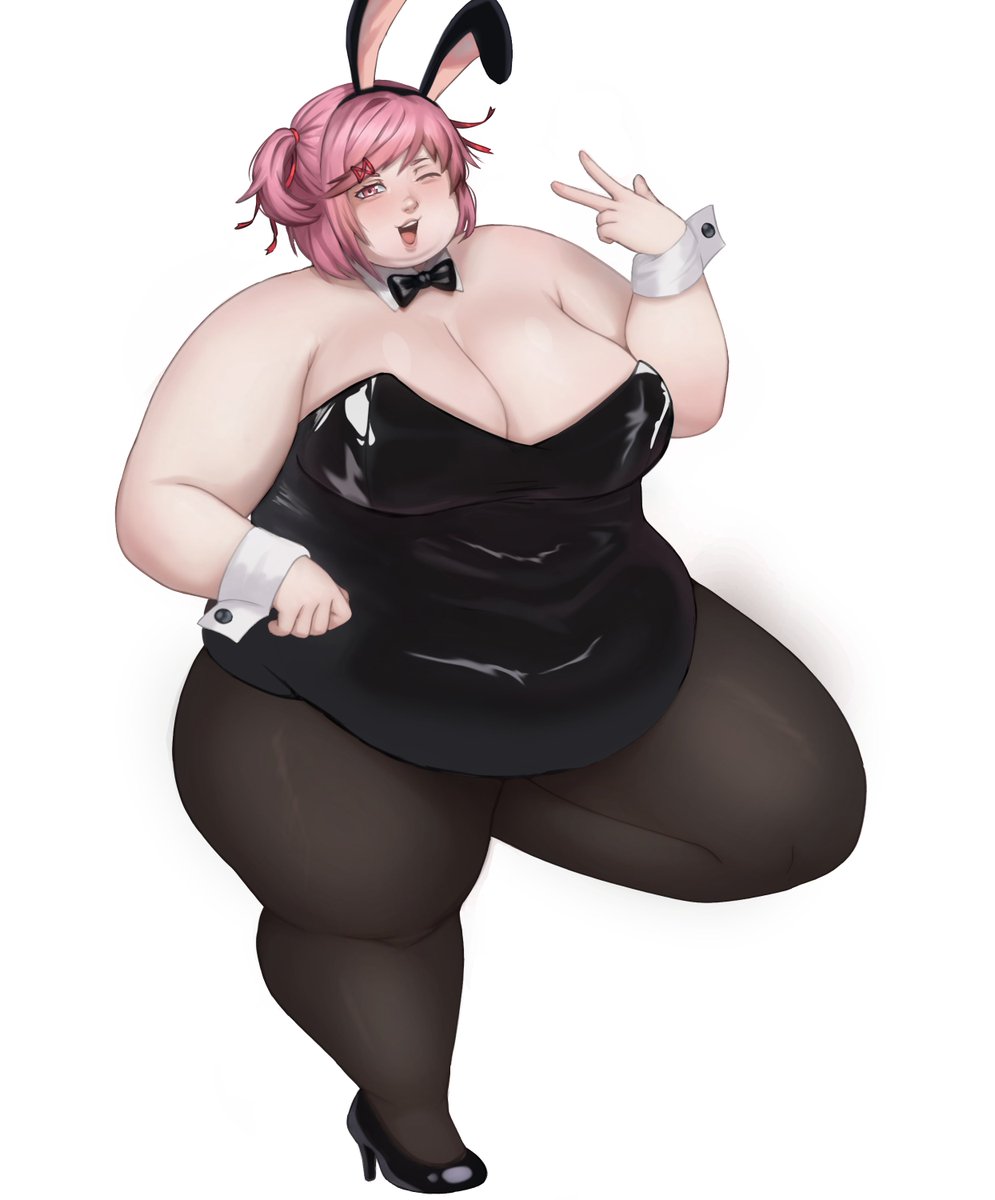 Natsuki (ddlc) Comm for
<a href="/GamiGamiDai/">Andrés Delmar</a> !!  

#bbw #chubby #bbwart #ssbbw #fatart