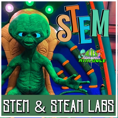 alienminigolf's tweet photo. AlienBots &amp; Freaky 3d Mini Golf?! Get ready to build your own AlienBot and dive into the epic fusion of science, tech, art &amp; engineering! Experience Ohio’s top-rated mini-golf with mind-bending 3D effects! Perfect for ages 9-13. Reservations Required: https://t.co/dmbFTgoPdq https://t.co/j23tqs84xs