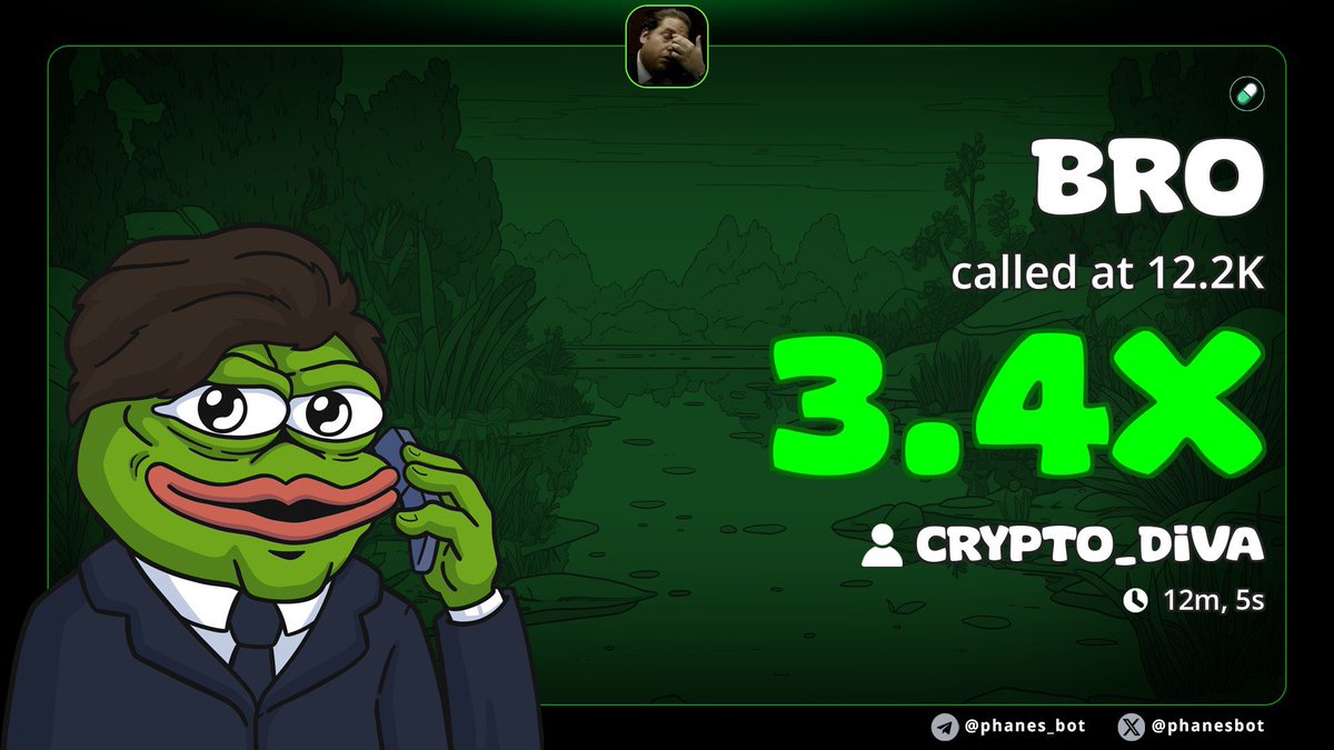 We traded on $BRO and we are making 3.4x profits
CA>> 
/pnl 8KvhKnQCnP2pFsmuZxdhhyQkVp4w3frABPyLSgp9pump 

Send a dm to join now 
t.me/CRYPTO_DiVA 

#memecoin #Solana #solanamemecoin #Elon_Musk #Beele #bitcoin #Gold #USA