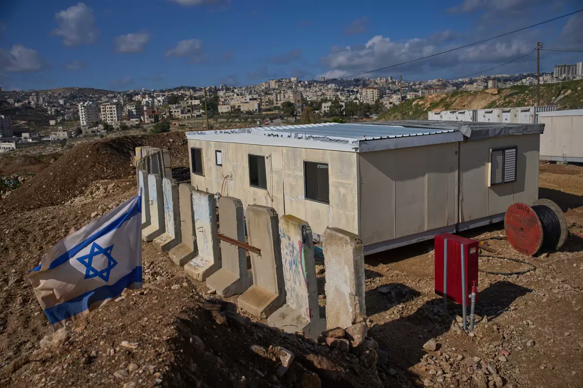 IhabHassane's tweet image. A photo of the new illegal Israeli settlement called Yatziv, built on stolen land from the Palestinian Christian town of Beit Sahour in the West Bank.

The theft of Palestinian Christian land is being carried out by Israeli settlers with full impunity and under state protection.