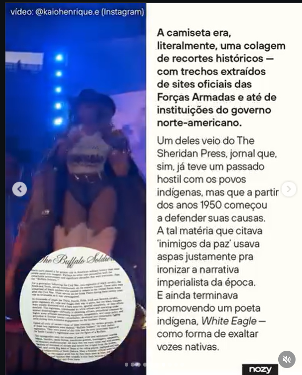 zafinhor's tweet image. foto linda devidamente contextualizada pela foto q a própria beyoncé postou junto com essa mostrando q os buffalos não eram heróis, mas entendo q, pra quem é engatilhado por figuras negras como a bey, é mais vantajoso espalhar q ela chamou indígenas de "inimigos da paz" msm, amg