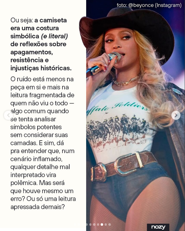 zafinhor's tweet image. foto linda devidamente contextualizada pela foto q a própria beyoncé postou junto com essa mostrando q os buffalos não eram heróis, mas entendo q, pra quem é engatilhado por figuras negras como a bey, é mais vantajoso espalhar q ela chamou indígenas de "inimigos da paz" msm, amg