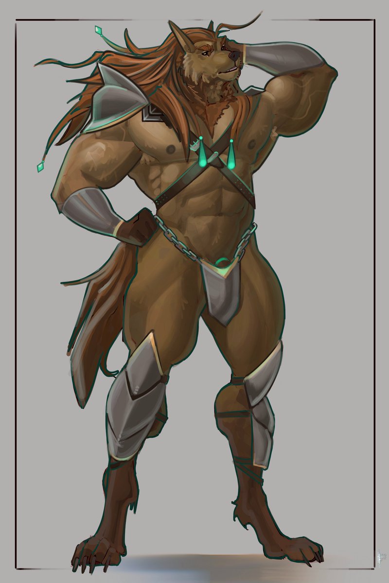 Lukka my canine warrior! This is the perfect amount of armor for a warrior.

Art done by <a href="/sardinecrackers/">Hash</a>
