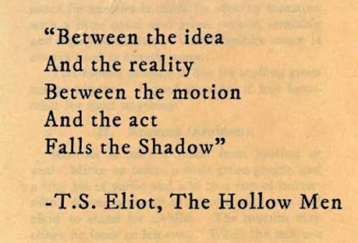 SyahrirAzfar's tweet photo. Berjiwa besarlah kita dalam menanggapi perubahan.

Di dalam hamparan Pelan Rancangan Pendidikan Malaysia yang dibentangkan oleh YAB Dato’ Seri @anwaribrahim semalam beliau ada quote T.S. Eliot:

“Between the idea
And the reality
Between the motion
And the act
Falls the shadow”

Beliau akui akan ada jurang dan cabaran besar dalam pelaksanaan namun meletak percaya kepada barisan pelaksana dengan memberi amaran keras bahawa beliau akan memantau rapat pelaksanaan. Beberapa kali dalam ucapan beliau memuji kecekapan dan kesediaan pasukan Menteri dan Kementerian untuk mempercepatkan pelaksanaan dan memberi komitmen penuh di peringkat Kementerian Kewangan bagi mendokong prosesnya. 

Ia memberi mesej dan motivasi jelas bahawa di sebalik besarnya idealism, ia menuntut kepada komitmen dan keupayaan ‘execution’. 

Berjiwa besarlah kita menanggapi perubahan. Bersedia untuk tidak bersedia dan segera beradaptasi segera dengannya.

#JalanTerus