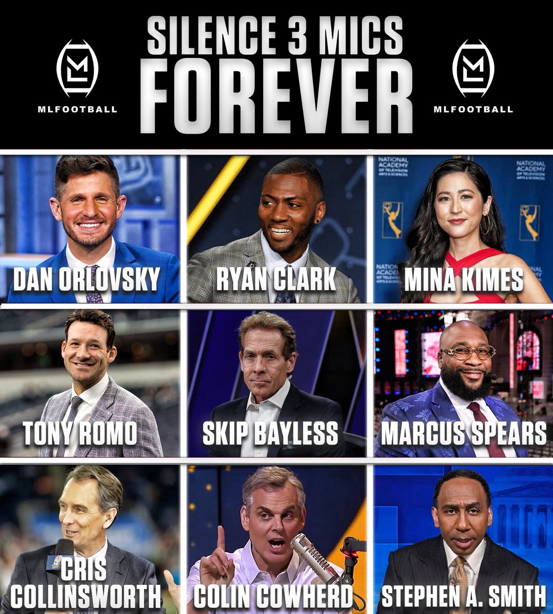 MLFootball's tweet image. YOU CAN SILENCE 3 MICS FOREVER:

WHO ARE YOU MUTING…?