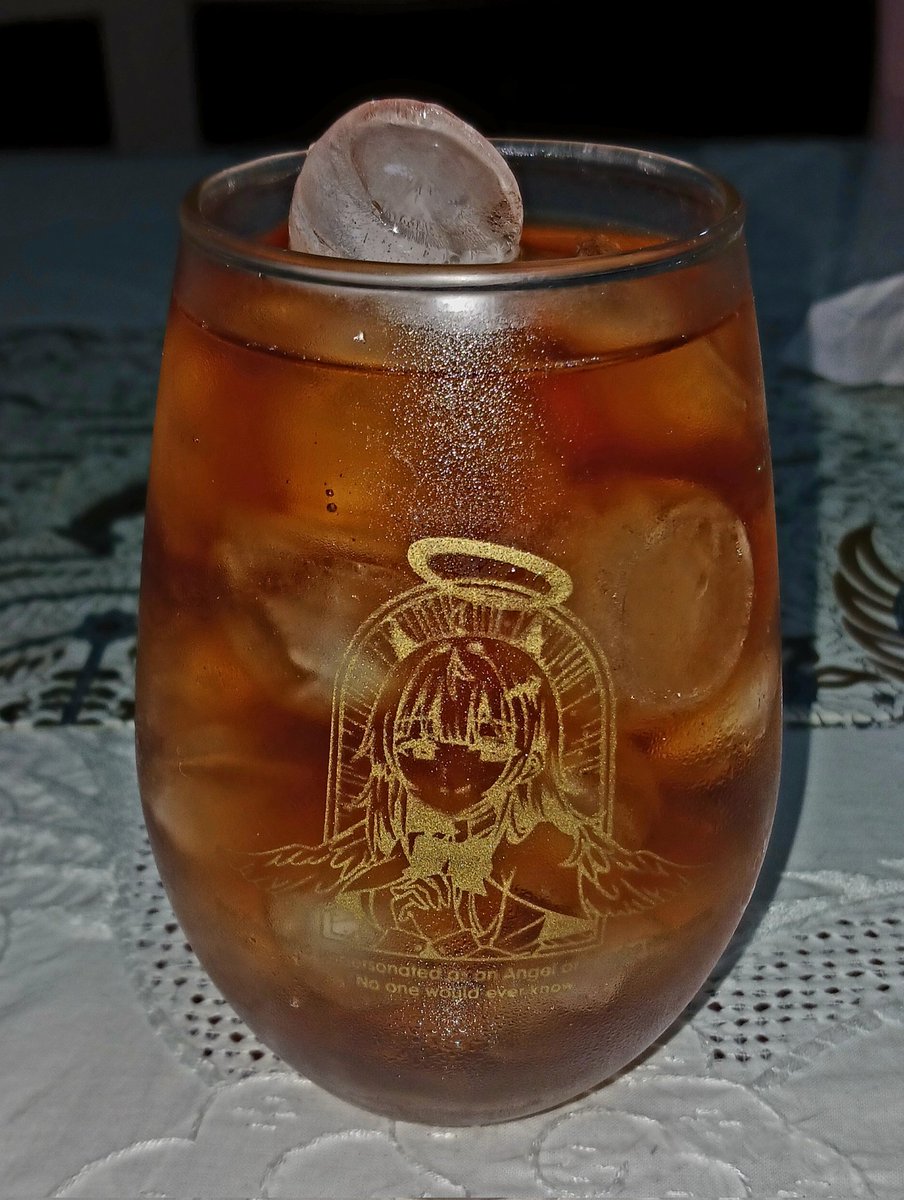 pagi-pagi terinspirasi sama oshi✨️✨️
makasih ya kawi udh masakin aku mie😋😘 
(ice teanya special pake gelas kawi hehehe)
#KRSTRAsaGohan