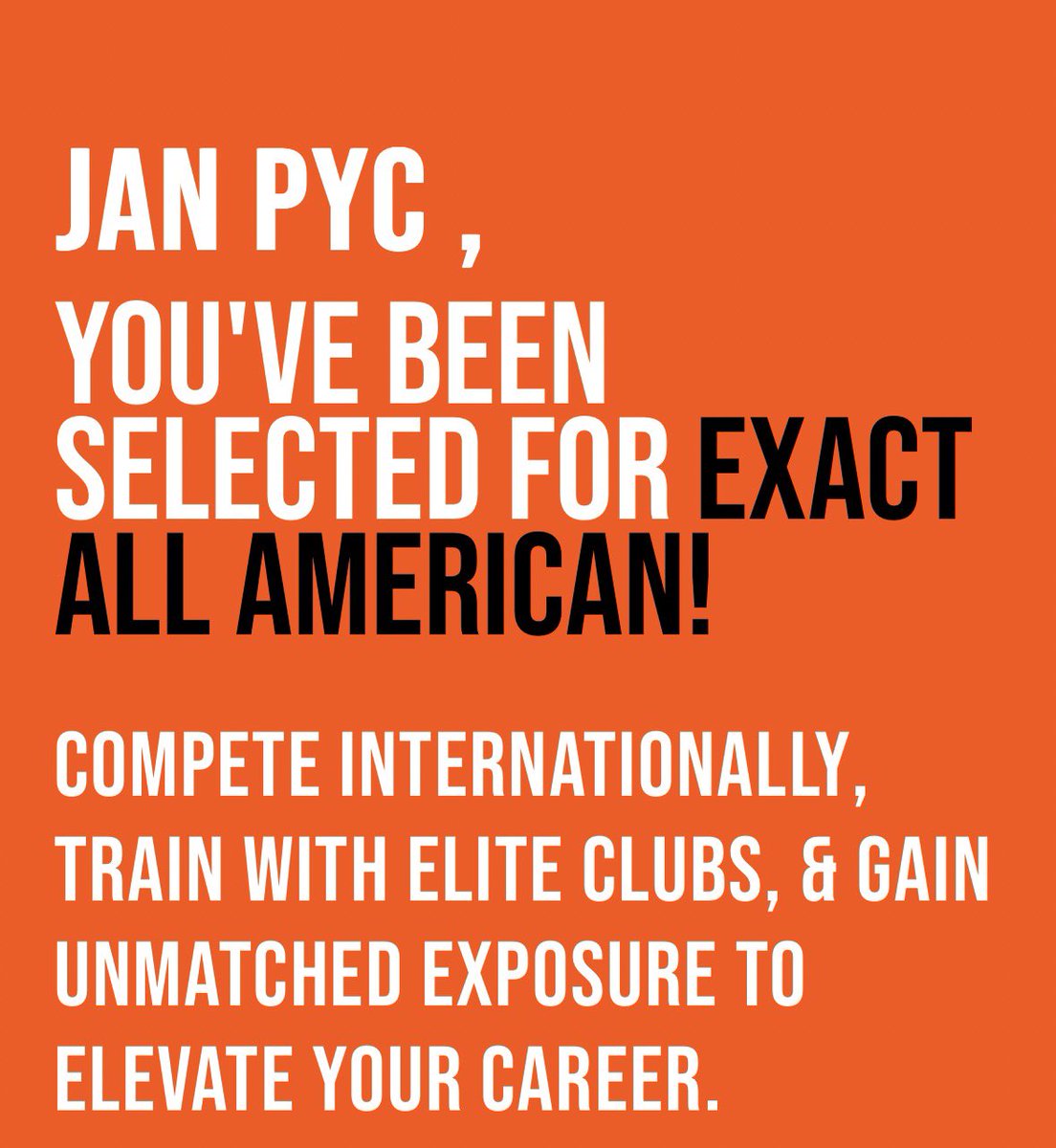JanPyc07's tweet image. Blessed to say that I got invited to the Exact Sports All American bowl Game 
@CSmithScout @ExpoRecruits @BallCoachHP @JRichterNCSA @FCRecruits 
#AGTG #football #offszn #D1 #TNHSF
