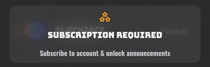 BlockfaceMe's tweet image. 🔔 Announcements, only for subscribers.

With #BlockFace, accounts can enable subscription-only announcements — so updates are visible only to verified subscribers for your #BlockFace account.

🔐 Control your audience
⭐ Reward supporters
🚫 Stop spam &amp;amp; fake engagement

Built…
