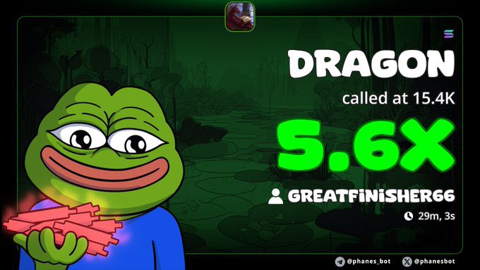 5.6x up on $DRAGON

5Rk1J4g2Pio98iQSu6T29Z45ecp93VZrGW4PBZjWpump