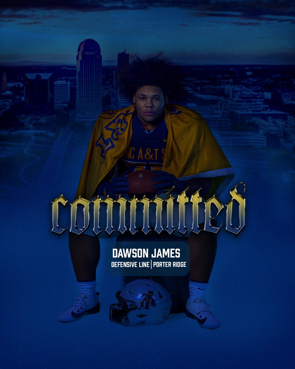 I am glad to say I am 100% #Committed to NC A and T
#AggiePride <a href="/Derrick3ohFive/">Derrick Heath</a> <a href="/Dabigman41/">Damien Jackson</a> 
<a href="/CoachCoard/">Courtney Coard</a>