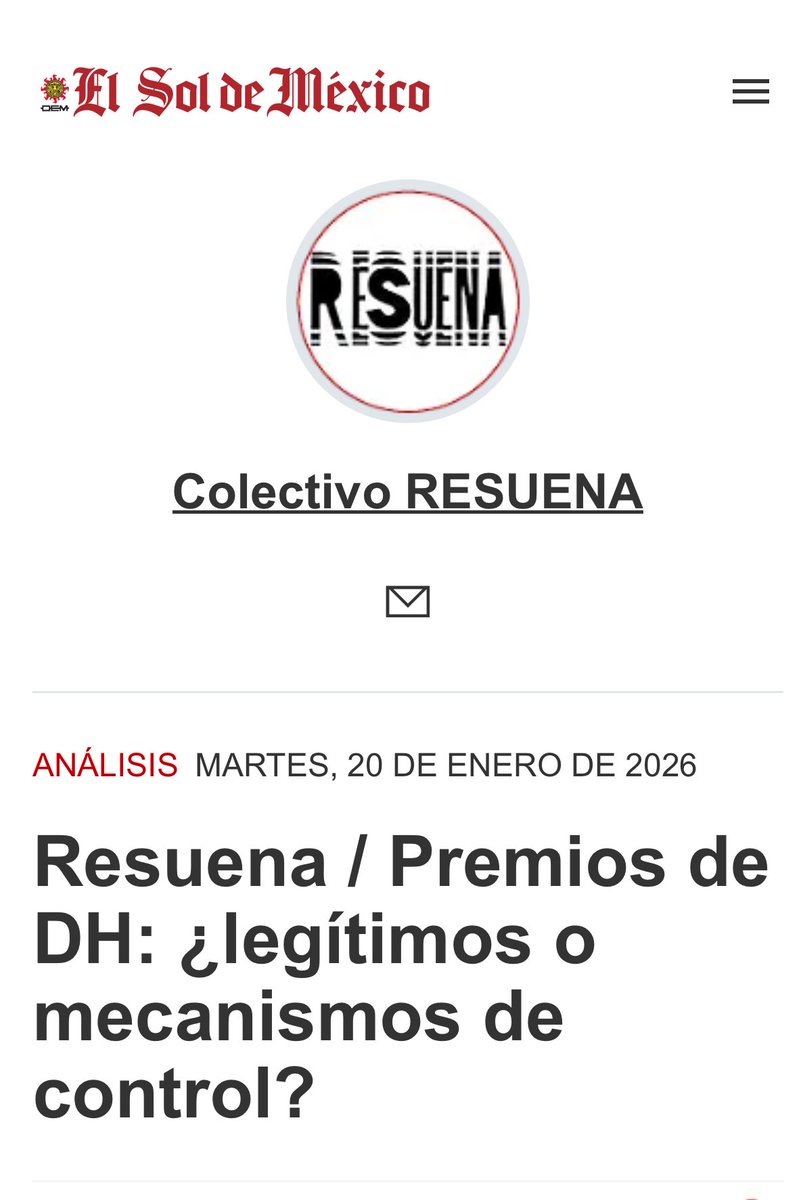 teresuenamx's tweet photo. ¿Qué pasa con los premios de #DerechosHumanos? 

Hoy escribe @kbalistikomx de @CODISEXLCAC para @teresuenamx 🏳️‍🌈🏳️‍⚧️✨

➡️ https://t.co/5VSaMGMAEh https://t.co/wRcckIhLo4