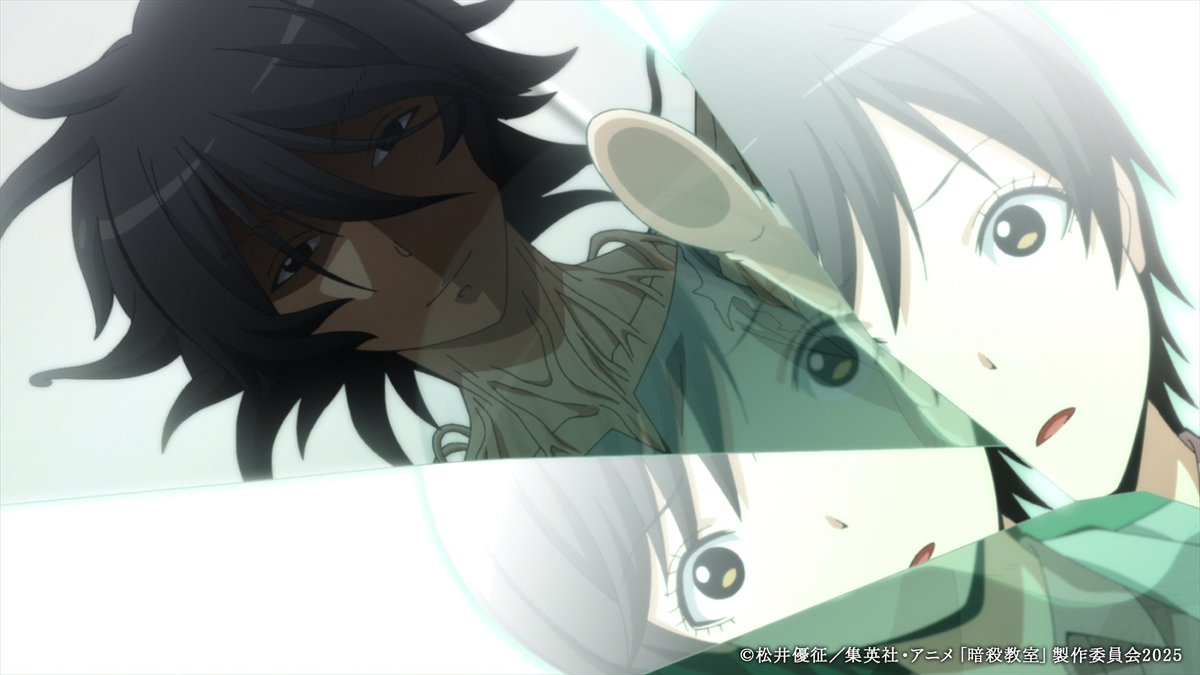 ansatsu_anime's tweet photo. アニメ��暗殺教室」再放送💉🐙
🌟第２期16話【過去の時間】本日放送🌟

🔽あらすじ
「そして超生物は語りはじめた。秘められた人間の記憶を…。」
かつて死神と呼ばれた殺し屋は、反物質を作る柳沢の人体実験の対象となる中、雪村あぐりと心の交流を深めていく。
しかし、実験体である死神の体内エネ��ギーが限界を超え、来年には地球ごと爆発することが判明。
柳沢は彼の殺処分を命じる。

感想はぜひ
「#暗殺教室」で投稿してください🌕🎓
＝＝＝＝＝＝＝＝＝＝＝＝＝＝＝
📺フジテレビ：深夜1:45～ 
📺カンテレ：深夜2:46～
📺BSフジ：１月27日（火）24:00～
＝＝＝＝＝＝＝＝＝＝＝＝＝＝＝

#暗殺教室10th