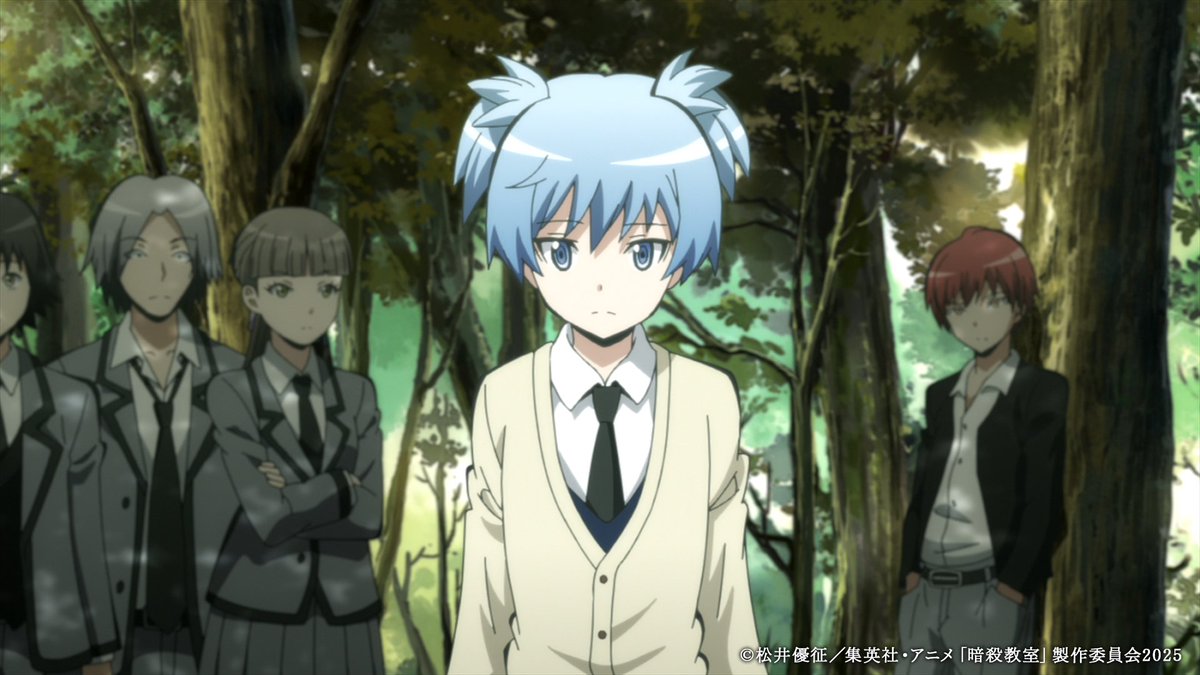 ansatsu_anime's tweet photo. アニメ��暗殺教室」再放送💉🐙
🌟第２期16話【過去の時間】本日放送🌟

🔽あらすじ
「そして超生物は語りはじめた。秘められた人間の記憶を…。」
かつて死神と呼ばれた殺し屋は、反物質を作る柳沢の人体実験の対象となる中、雪村あぐりと心の交流を深めていく。
しかし、実験体である死神の体内エネ��ギーが限界を超え、来年には地球ごと爆発することが判明。
柳沢は彼の殺処分を命じる。

感想はぜひ
「#暗殺教室」で投稿してください🌕🎓
＝＝＝＝＝＝＝＝＝＝＝＝＝＝＝
📺フジテレビ：深夜1:45～ 
📺カンテレ：深夜2:46～
📺BSフジ：１月27日（火）24:00～
＝＝＝＝＝＝＝＝＝＝＝＝＝＝＝

#暗殺教室10th