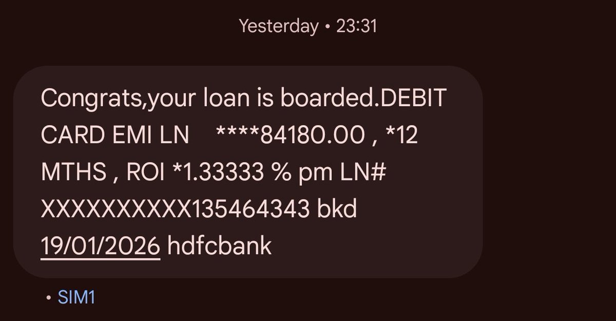 Atishku41480248's tweet image. How does @HDFCBank board a loan AFTER a customer reports it as fraud? I’ve been screaming for help for 3 days, and they just sent me a "Congrats" SMS for being robbed. @nsitharaman @FinMinIndia #BankingFailure