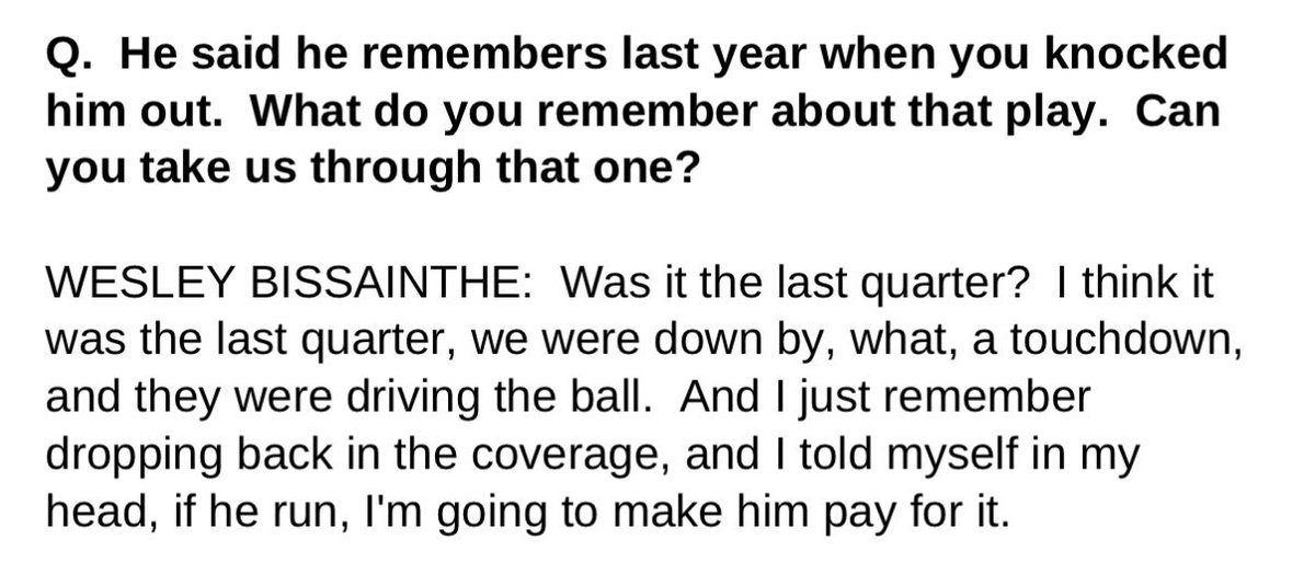 AdamsonAshley's tweet photo. And here’s what Bissainthe said at Saturday’s media day when asked about that hit on Fernando last year https://t.co/KbLW7ONqJz
