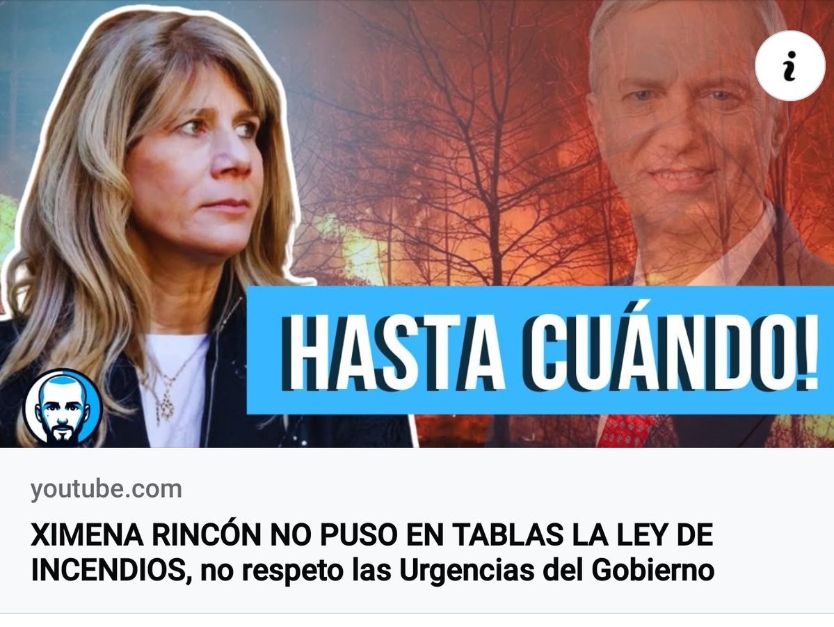 POR ESO HOY RINCÓN ESTÁ ESCONDIDA: MÁS DE 20 VECES EL PROPIO GOBIERNO LE PIDIÓ PONER EL PROYECTO EN TABLA CON URGENCIA.

SE LE ADVIRTIÓ CLARAMENTE LO PELIGROSO QUE SERÍA NO APROBAR LA LEY DE INCENDIOS FORESTALES ANTES DEL VERANO..!!