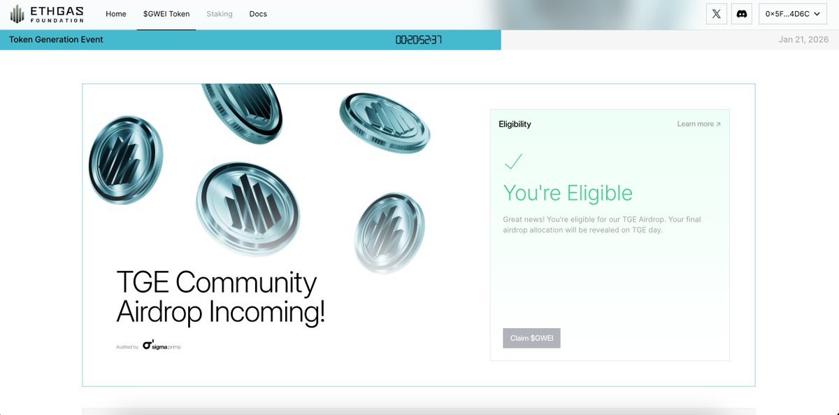 Aligned <a href="/ETHGasFNDN/">ETHGas Foundation</a>