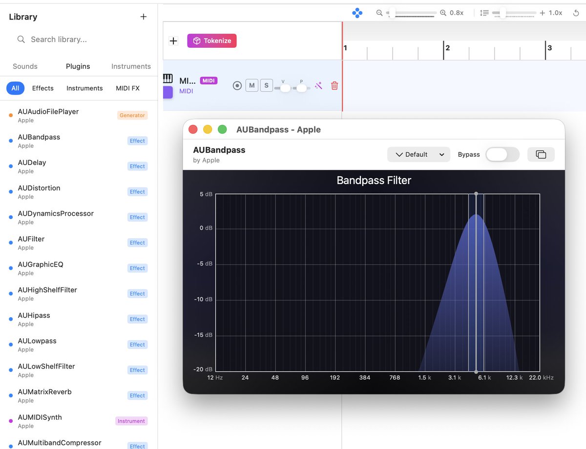 Just shipped professional plugin support for <a href="/tellurstori/">tellurstori</a>! 🎛️✨

Built a complete Audio Unit system from scratch: Plugin browser with 30+ Apple instruments &amp; effects out of the box.